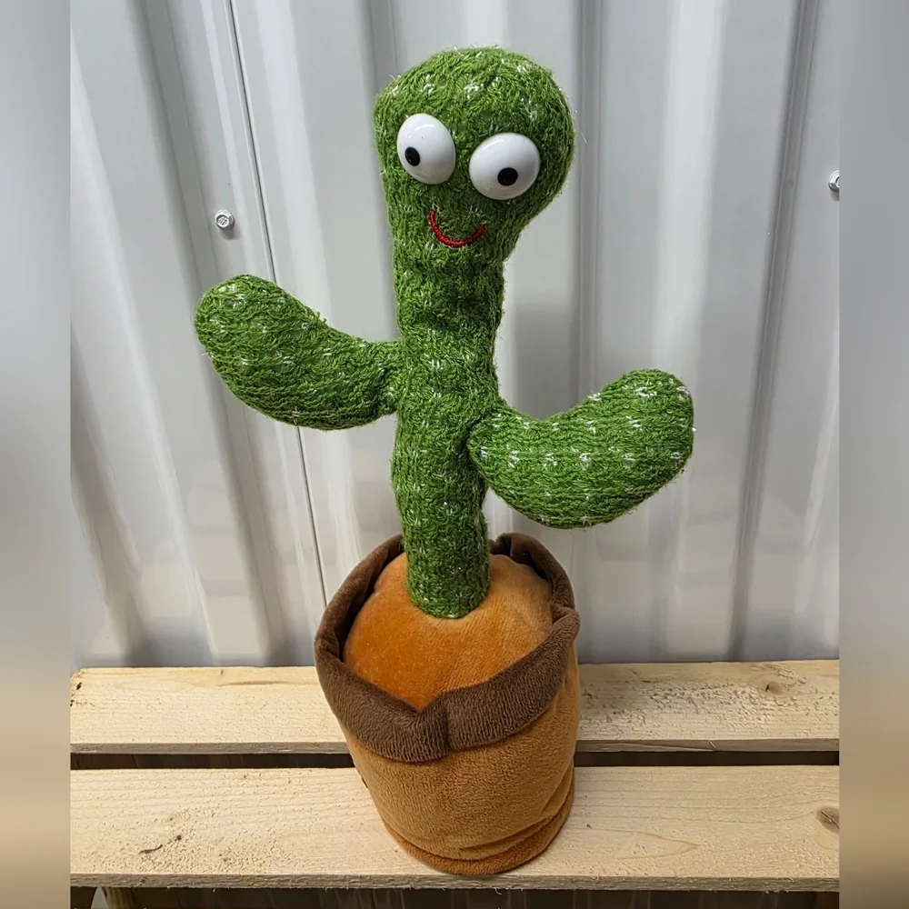 Green Plush Cactus Toy - Picture 3 of 4